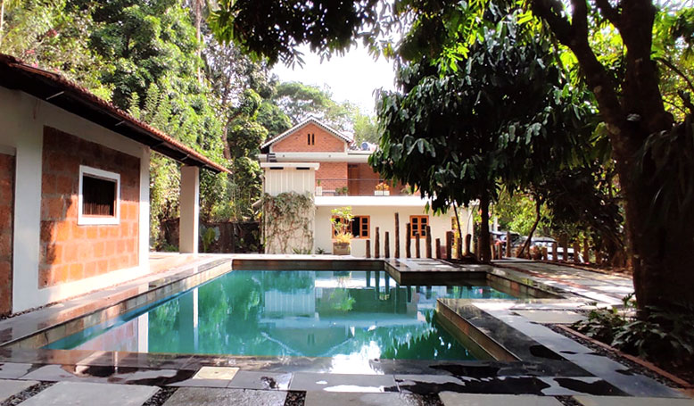 villa with pool in wayanad